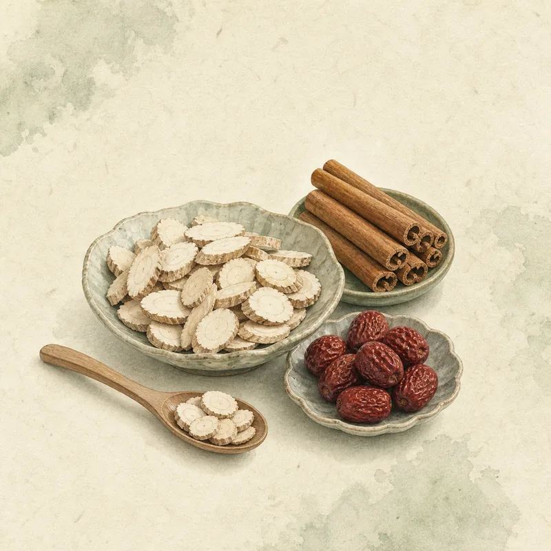 桂枝加芍薬湯(けいしかしゃくやくとう)のイメージ