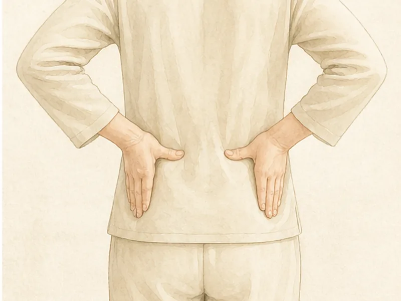 大腸兪の押し方 4:同じ速さで戻す