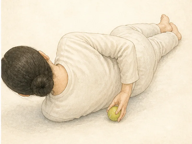 肺兪の押し方 4:そっと外す