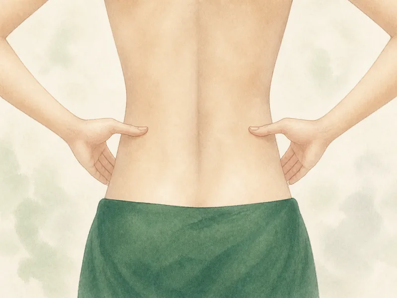 腎兪の押し方 4:同じ速さで戻す