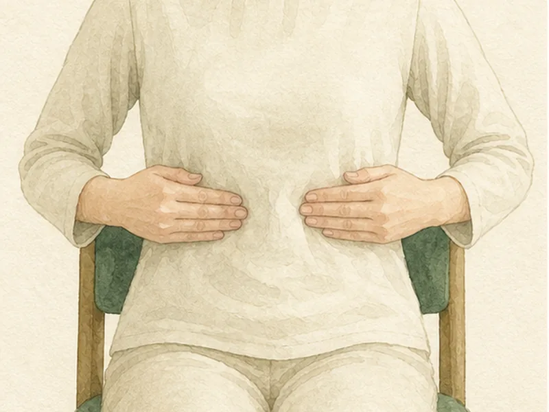 期門の押し方 3:呼吸に合わせる