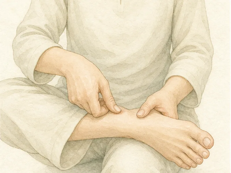 行間の押し方 3:垂直に沈める