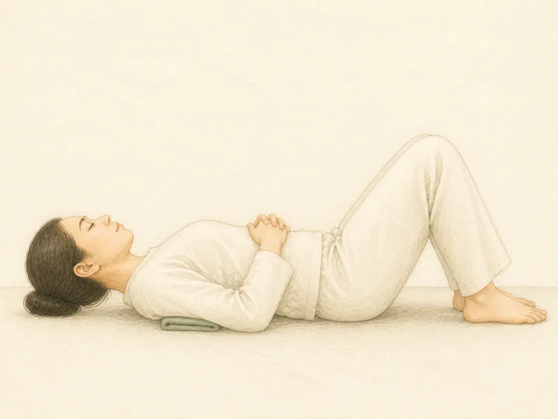 心兪の押し方 3:呼吸しながら当てる