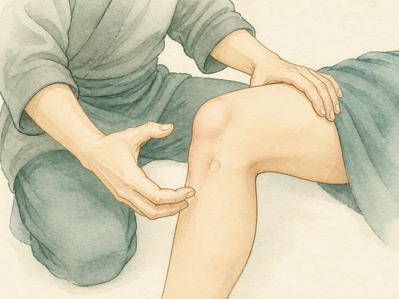 陽陵泉の押し方 1:支えをつくる