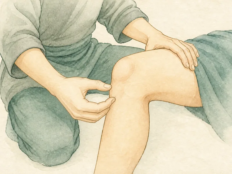 陽陵泉の押し方 4:同じ速さで戻す